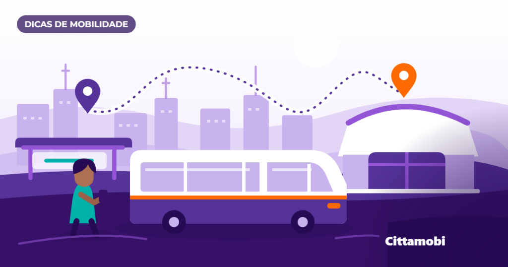 Pessoa pesquisa linhas de ônibus de São Paulo no Cittamobi Linhas pelo celular